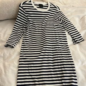 Like New Boutique Navy White Dress Size Large